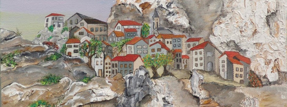 6.Un petit air de corse_Acrylique pâte à modeler 35 x 35 cm.jpg